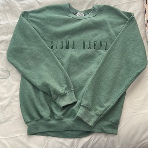 Sigma Kappa Green Crew Neck